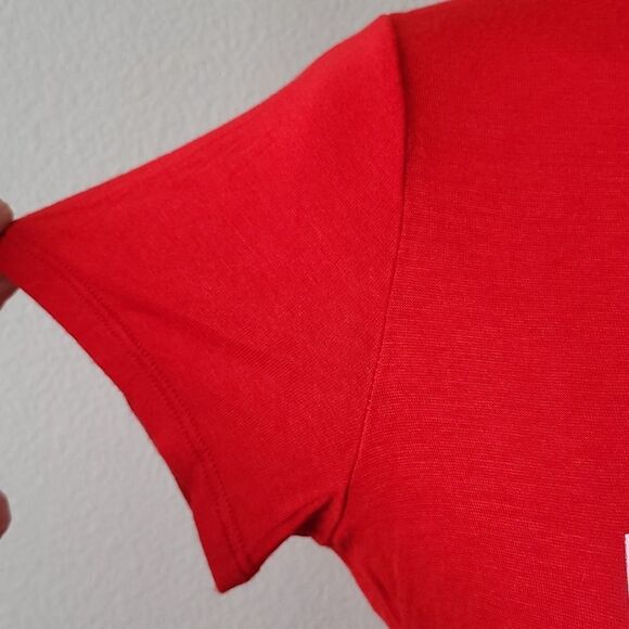 🔺️Ragdoll Red "Love Yourself" Short Sleeve Top Small - Picture 3 of 6